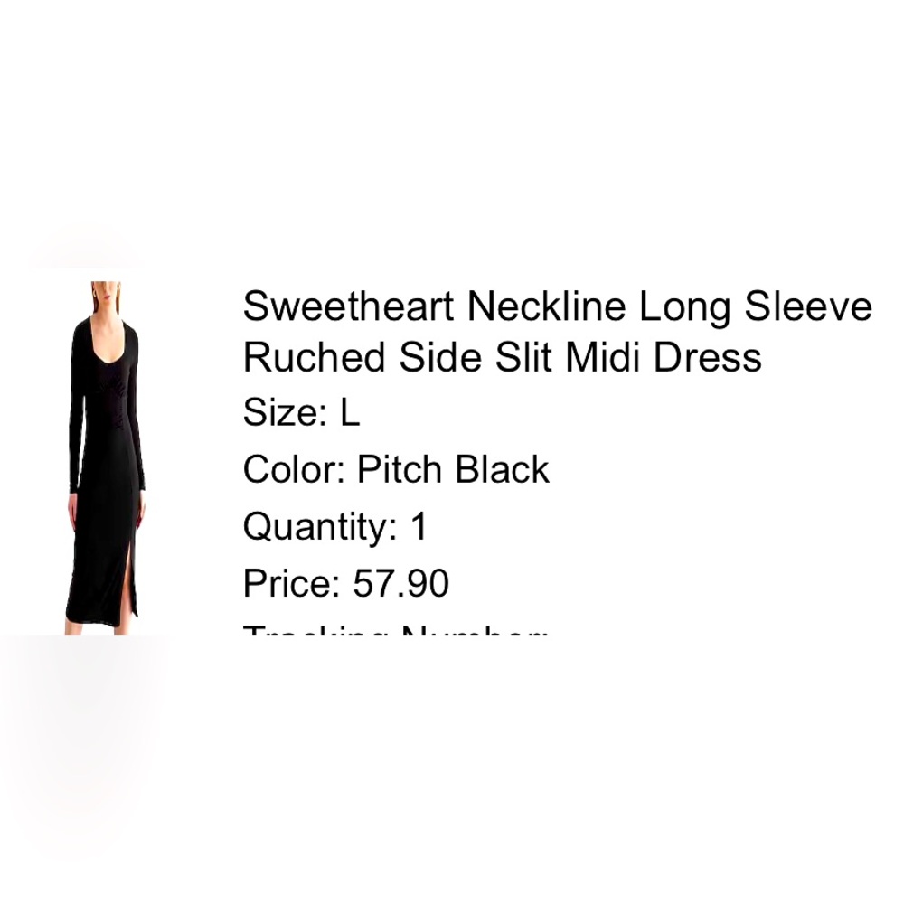 New w tags black dress